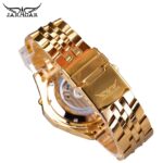 Jaragar Men's Golden Automatic Self-Wind Watch Big Dial Calendar Function Relogio Masculino Mechanical Watches Steel Strap Clock – Bild 5