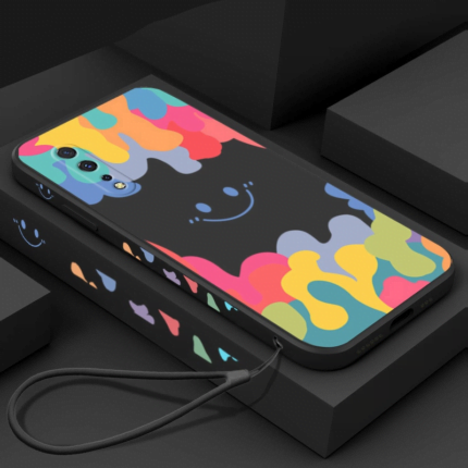 Luxus Eis-Smiley Hülle: Einzigartiges Design & Vollständiger Schutz für Samsung Galaxy A12 A32 A51 A71 A52 A72 A50 S20 FE S21 Plus S22 Ultra