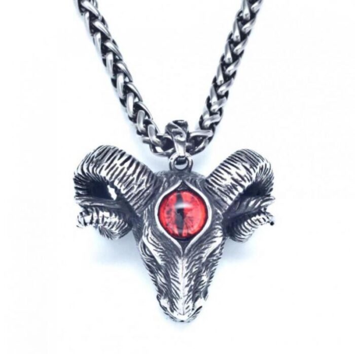 Fashion High Quality Metal Triangle Eye Masonic Vintage Pendant Necklace for Men Jewelry – Bild 3