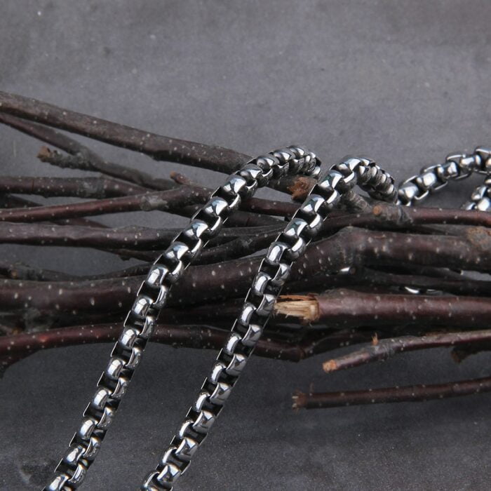 Vikings Jewelry Never Fade Stainless Steel Men Chains Necklace without Pendant fit for most pendant – Bild 2