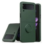 Luxus Magnetringhalter Handyhülle für Samsung Galaxy Z Flip Fold 4 3 - Pure Farben, Liquid Silikon & Magnetringhalter – Bild 6