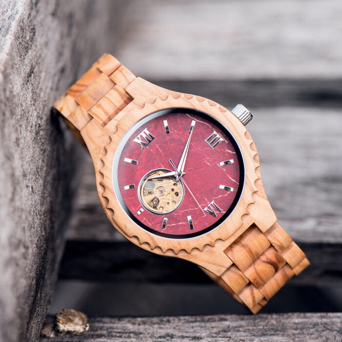 BOBO BIRD Holzuhr automatische Armbanduhr Automatik Uhr Hollow-Carved Unisex – Bild 2