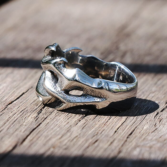 Vintage Hollow Out Design Crown of Thorns Rings For Men Women Stainless Steel Biker Men's Rings Fashion Wedding Party Gifts – Bild 5
