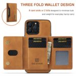 Hülle für iPhone mit Magnet und Kartenfach abnehmbar 2in1 Handycase Wallet Standfunktion – Bild 5