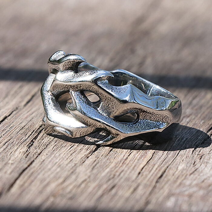 Vintage Hollow Out Design Crown of Thorns Rings For Men Women Stainless Steel Biker Men's Rings Fashion Wedding Party Gifts – Bild 6