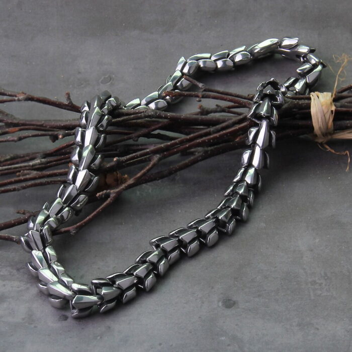 "Viking Ouroboros: Vintage Punk-Halskette für Männer - nie verblassendes Edelstahl-Mode-Schmuckstück aus der Hippop-Street-Kultur" – Bild 4