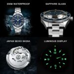 CADISEN 38MM Mens Watches NH35 Luxury Automatic Watch For Men Mechanical Sapphire Crystal 20Bar Waterproof Luminous Reloj Hombre – Bild 6