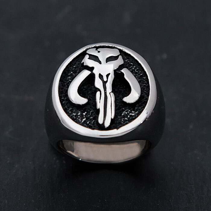 Fine Polished Alien Skull Ring for Men And Women Cool Stainless Steel Punk Biker Ring Vintage Gothic Signet Ring Dropshipping – Bild 4