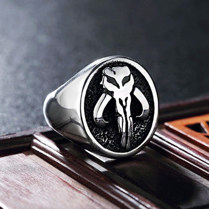Fine Polished Alien Skull Ring for Men And Women Cool Stainless Steel Punk Biker Ring Vintage Gothic Signet Ring Dropshipping – Bild 2