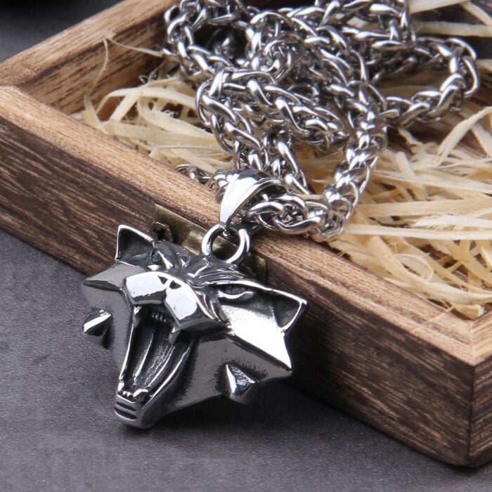 Stainless steel Pendant Wizard Medallion Pendant Necklace Cat Head Necklace U Pick Color Halloween Necklace & Pendants – Bild 1