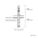 TOPGRILLZ Hip Hop Cross Pendant With Baguette Stone Micro Pave Prong Setting Iced Cubic Zirconia Fashion Jewelry Gift Men Women – Bild 6