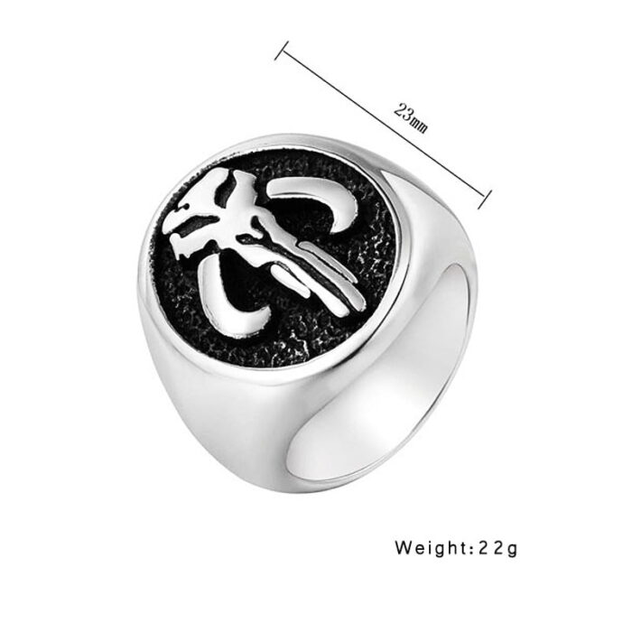 Fine Polished Alien Skull Ring for Men And Women Cool Stainless Steel Punk Biker Ring Vintage Gothic Signet Ring Dropshipping – Bild 3