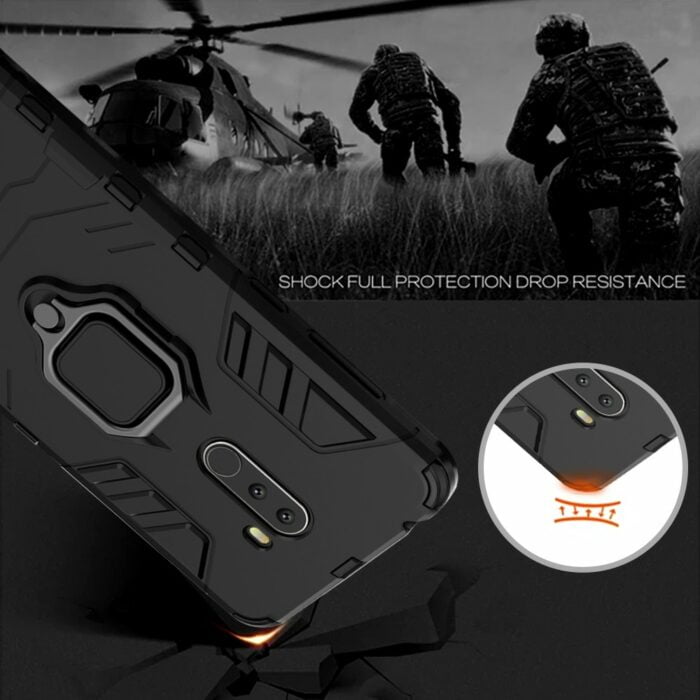Schutz und Stil für Ihr Xiaomi Pocophone F1: Dual-Layer Armor Hülle mit magnetischem Halterungsring – Bild 5