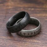 Nordic Retro Viking Rune Ring For Men Women Simple 316L Stainless Steel Odin Letter Viking Rings Couple Amulet Jewelry Gifts – Bild 5