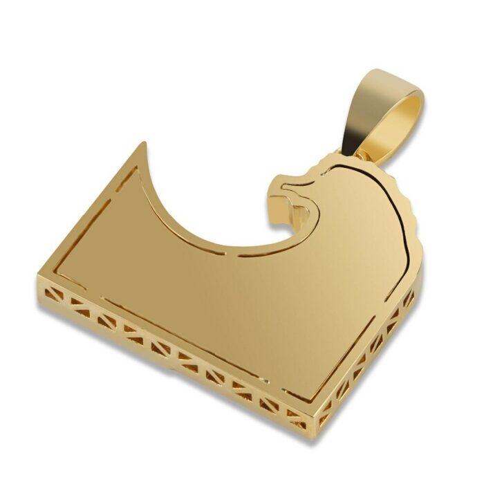 Iced Out Pendant Halskette, Mens/Frauen, buntes Zirkonia, Goldfarben, Hip Hop Charm, Schmuckgeschenk – Bild 2