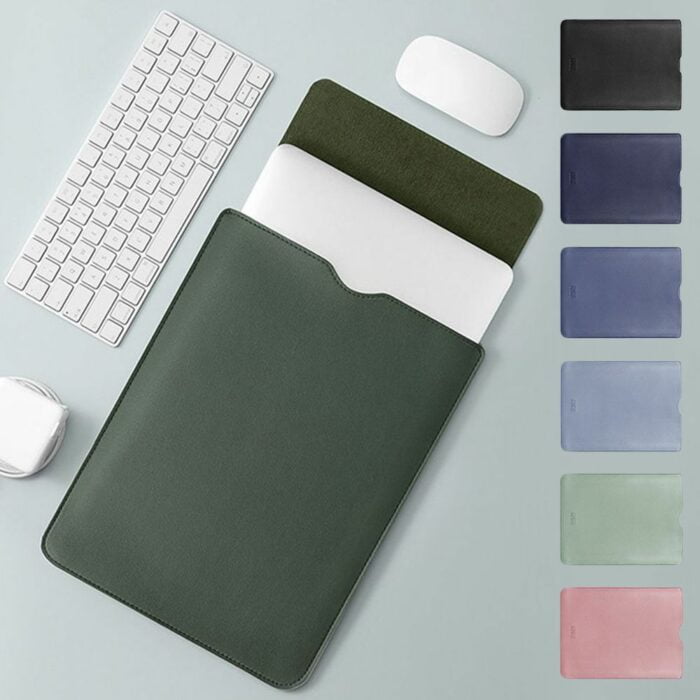 921278245-1.jpg 13 15 inch Soft PU Leather Laptop Sleeve For Macbook Air Pro Laptop Bag 13.3 Notebook Tablet Case For HP Dell Lenovo MacBook – Bild 1