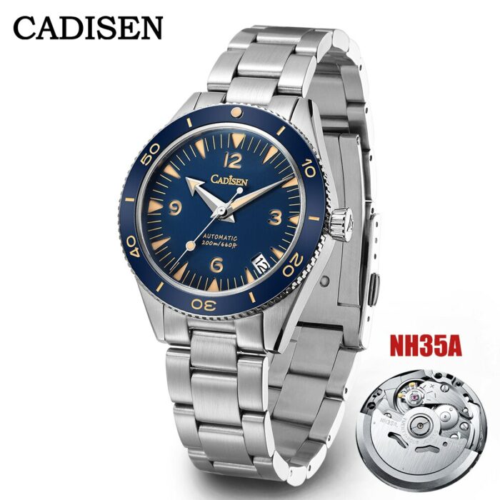 CADISEN 38MM Mens Watches NH35 Luxury Automatic Watch For Men Mechanical Sapphire Crystal 20Bar Waterproof Luminous Reloj Hombre – Bild 2