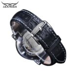 Jaragar Classic Black Moon Phase Roman Date Day Genuine Leather Multifunction Automatic Mens Mechanical Watches Business Relogio – Bild 5
