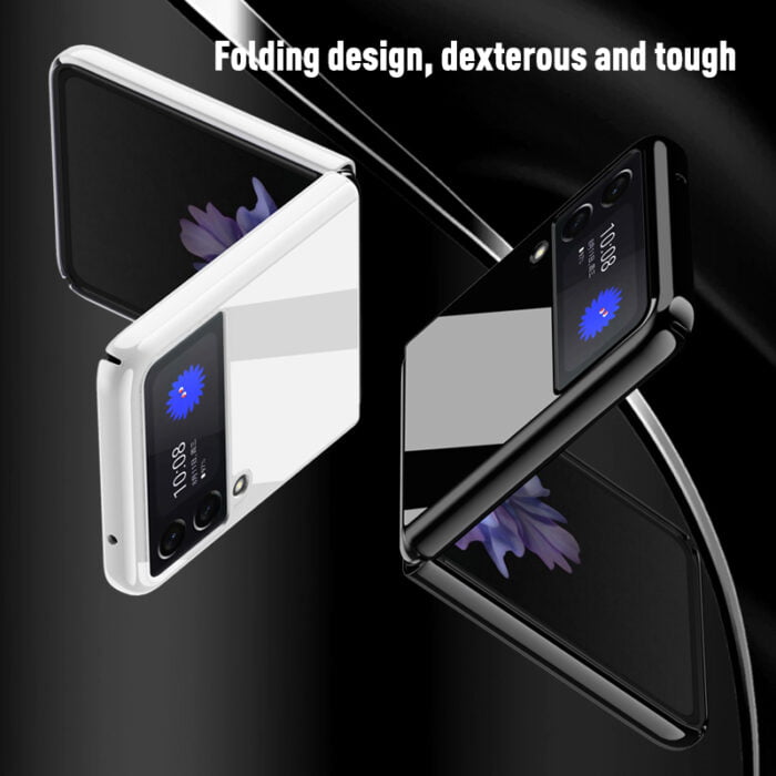 H1537fdd6d990431385b45f592b4883d9x.jpg Case for Samsung Galaxy Z Flip 3 Ultra-Thin Color Embossing Protective Cover, Bare-Metal Hand Feel 360 All-Round Protection – Bild 6