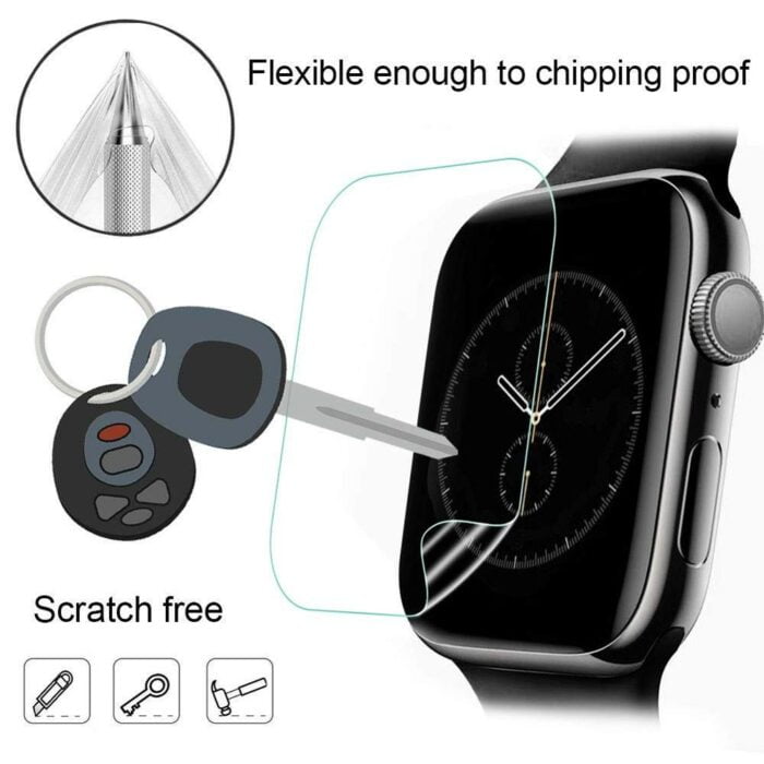 Soft Hydrogel Full Screen Protector Film for Apple Watch 38mm 42mm 40mm 44mm Tempered Film for iwatch 6/5/4/3/2/1 Not Glass – Bild 4