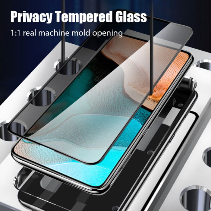 2Pc Anti Spy Screen Protector for Xiaomi Redmi Note 10 Note 9 Pro Max 9s 9t 8 7 Full Cover Privacy Glass on Poco X3 Pro M3 F3 F2 – Bild 2