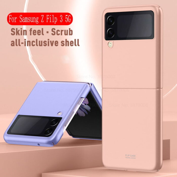 for Samsung Galaxy Z Flip 3 Case Matte Candy Color Hard PC Shockproof Back Cover for Samsung Z Flip3 ZFlip3 Protection Shell – Bild 2