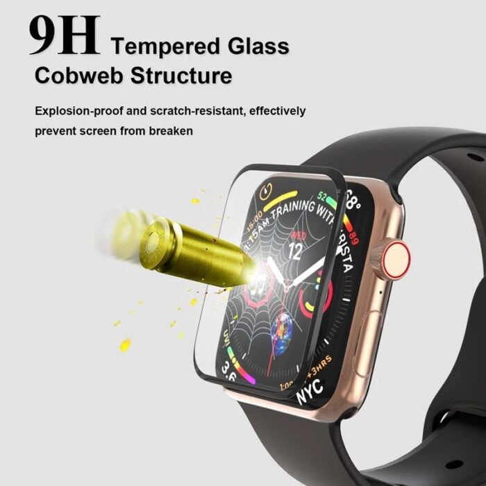 3D Full Cover Not Tempered Glass for Apple Watch 6 SE 5 4 40mm 44mm Band Cover For Apple iwatch Series 3 2 1 38mm 42mm Protector – Bild 4