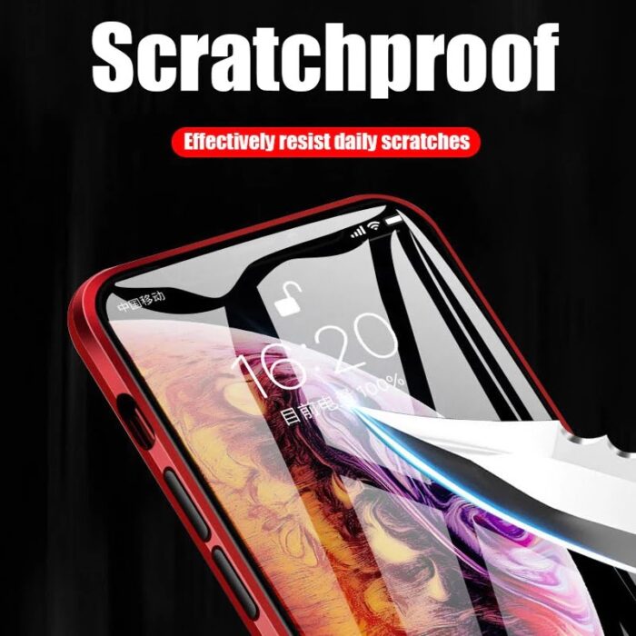 Luxury Phone Case For IPhone X XR XS 6 6S 7 8 11 12 Plus Mini SE Pro MAX 2020 360 Double Glass Shell Magnetic Adsorption Cover – Bild 4