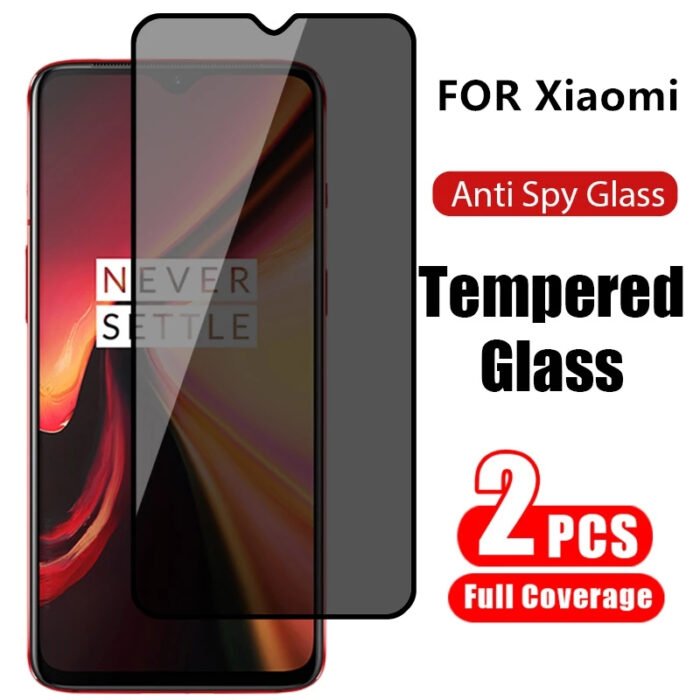 2Pc Anti Spy Screen Protector for Xiaomi Redmi Note 10 Note 9 Pro Max 9s 9t 8 7 Full Cover Privacy Glass on Poco X3 Pro M3 F3 F2 – Bild 1
