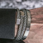 Luxury Roman Number Charm Woven Stainless Steel Bracelet Hip Hop Men Jewelry Gold Color Jewelry For Men – Bild 6