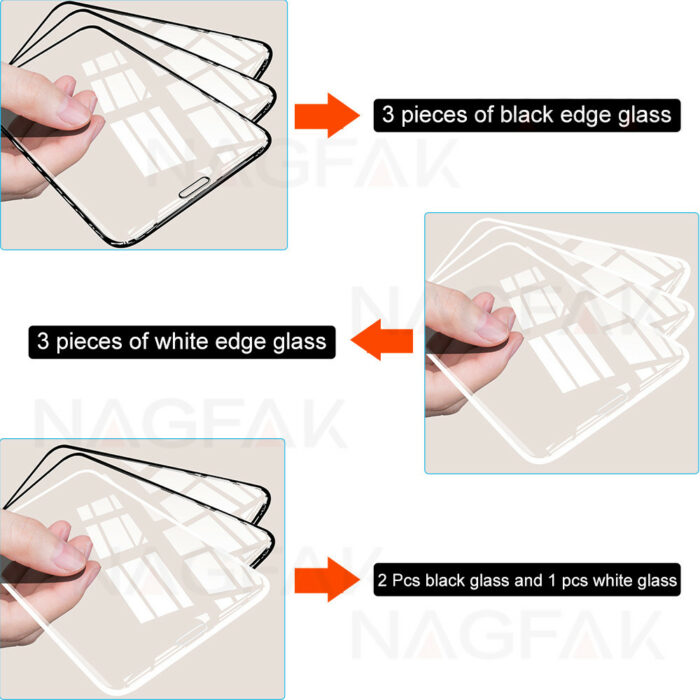 3Pcs Screen Protector Protective Glass Tempered Glass For iPhone 11 12 Pro Max X XS XR for iPhone 7 8 6 6S Plus 11 SE 2020 – Bild 4