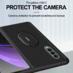 Case for Samsung Z Fold 3 Ring Holder carbon fiber pattern bracket protective shell – Bild 4