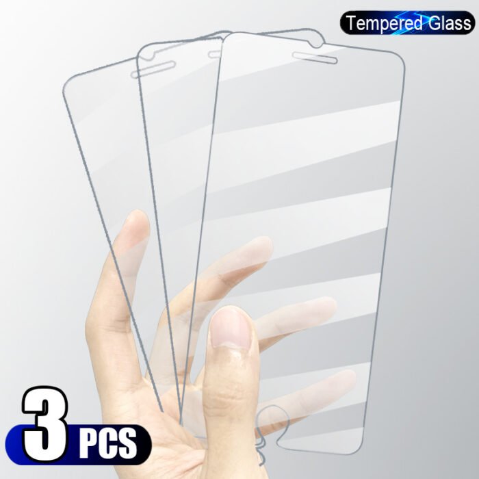 3PCS Full Cover Tempered Glass On the For iPhone 7 8 6 6s Plus X Screen Protector On iPhone X XR XS MAX SE 5 5s 11 12 Pro Glass – Bild 2