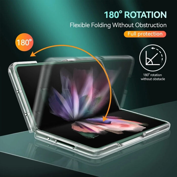 Case Cover for Samsung Galaxy Z Fold 3 2 5G Clear Transparent Folding Ultra Thin Shockproof – Bild 3