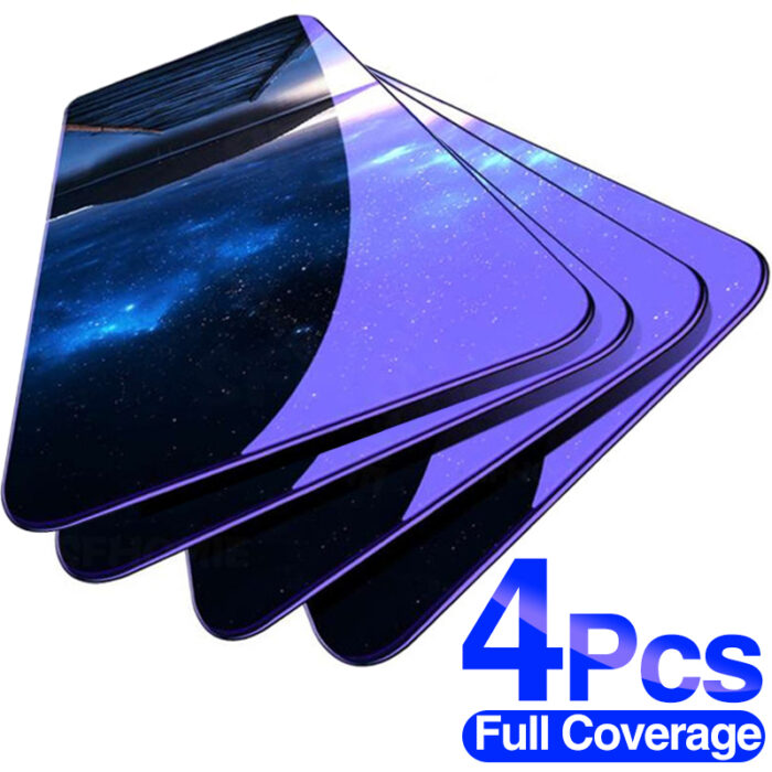 4PCS Full Protective Glass For Xiaomi Redmi Note 10 8 7 9s 9 Pro Max Tempered Screen Protector For Redmi 9 Poco X3 NFC Pro Glass – Bild 1