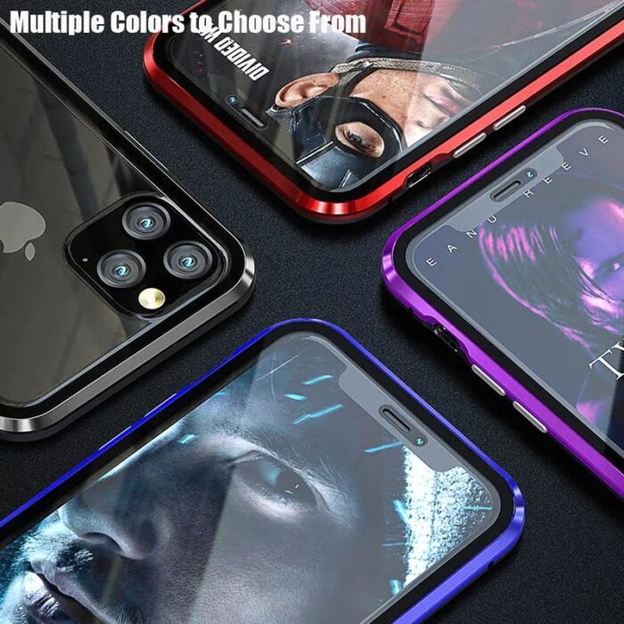 Luxury Phone Case For IPhone X XR XS 6 6S 7 8 11 12 Plus Mini SE Pro MAX 2020 360 Double Glass Shell Magnetic Adsorption Cover – Bild 5