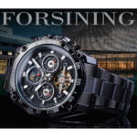 Edelstahl-Armbanduhr mit Automatikwerk, Mondphase & Datumsanzeige: Einzigartig & Stilvoll – Bild 3