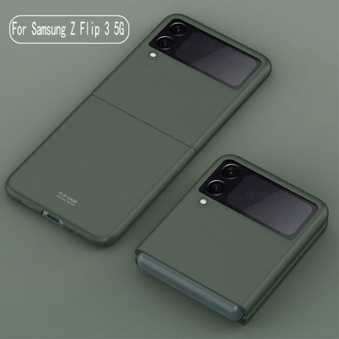 for Samsung Galaxy Z Flip 3 Case Matte Candy Color Hard PC Shockproof Back Cover for Samsung Z Flip3 ZFlip3 Protection Shell – Bild 1