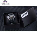 Forsining 3D Hohlgravur Vollschwarze Uhr Leuchtzeiger Herren Mechanische Uhren Top-Marke Luxus Schwarz Edelstahl – Bild 6