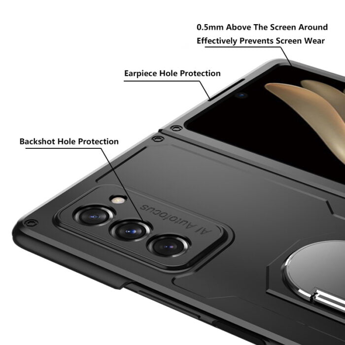Case For Samsung Galaxy Z Fold 2 5G Anti-knock Protection With Ring Hard Armor Case Cover – Bild 3
