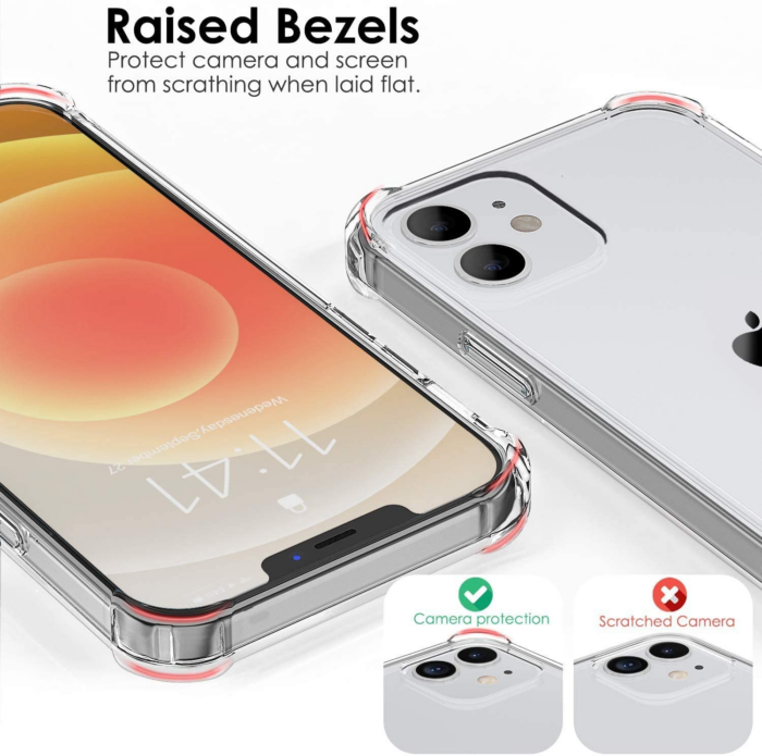 Shockproof Phone Case For iPhone 12 11 Pro Max Xs X Transparent Silicone Case For iPhone 7 8 Plus SE 2020 XR 12 Cases Back Cover – Bild 2