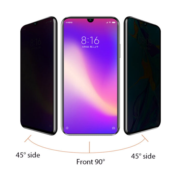 2Pc Anti Spy Screen Protector for Xiaomi Redmi Note 10 Note 9 Pro Max 9s 9t 8 7 Full Cover Privacy Glass on Poco X3 Pro M3 F3 F2 – Bild 3