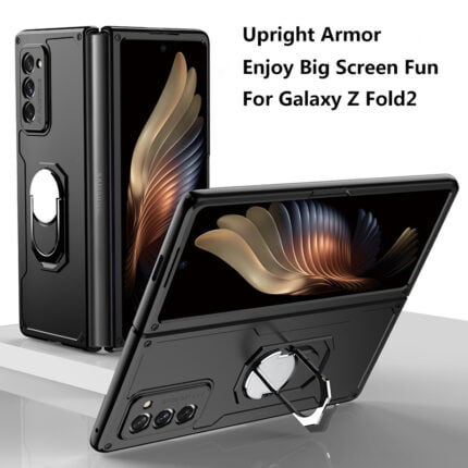 Case For Samsung Galaxy Z Fold 2 5G Anti-knock Protection With Ring Hard Armor Case Cover