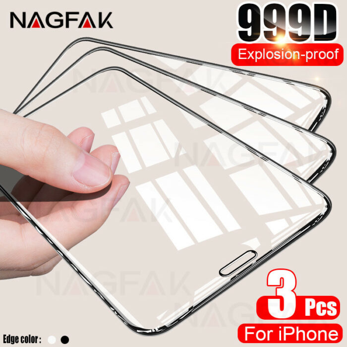 3Pcs Screen Protector Protective Glass Tempered Glass For iPhone 11 12 Pro Max X XS XR for iPhone 7 8 6 6S Plus 11 SE 2020 – Bild 1