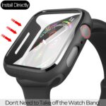 Glass+cover For apple watch case 44mm 40mm iWatch 42mm 38mm Tempered Screen Protector accessories apple watch series 6 5 4 3 SE – Bild 5
