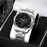 Forsining Herren Automatikuhr Mechanische Automatik Edelstahl Skelett Armbanduhr – Bild 2