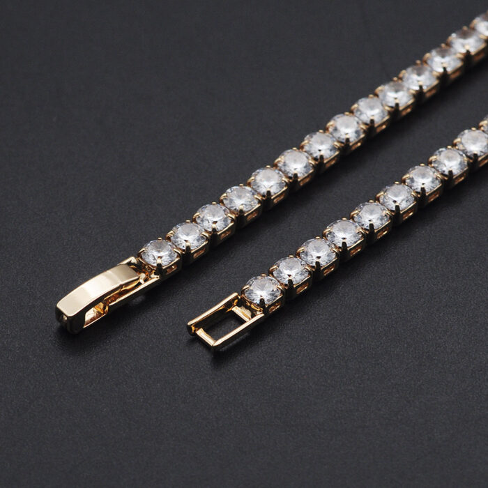 Necklace Iced Tennis Cubic Zircon Rapper Jewelry Hip Hop – Bild 5