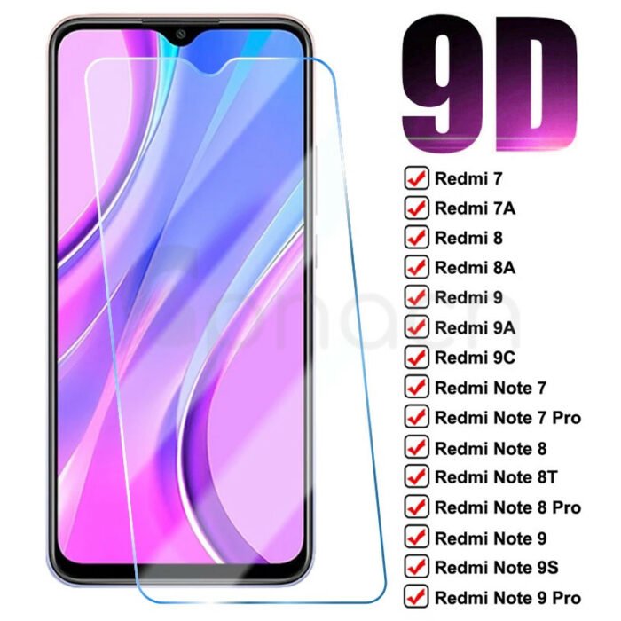 He24daea2dd24483983a95d122f950f09w.jpg 9D Protection Glass For Xiaomi Redmi 9 9A 9C 8 8A 7 7A Tempered Screen Protector Redmi Note 7 8 8T 9S 9 Pro Safety Glass Film – Bild 1