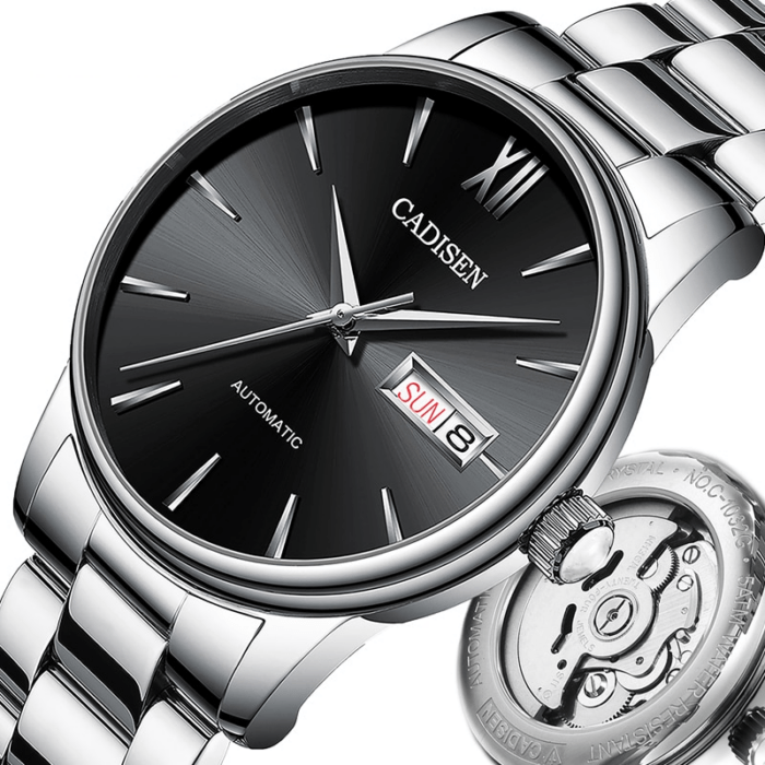 1096743529-1.png Präzise Zeitmessung: Japan NH36A Auto Mech, Wasserdicht, Edelstahl, Saphirglas – Bild 1