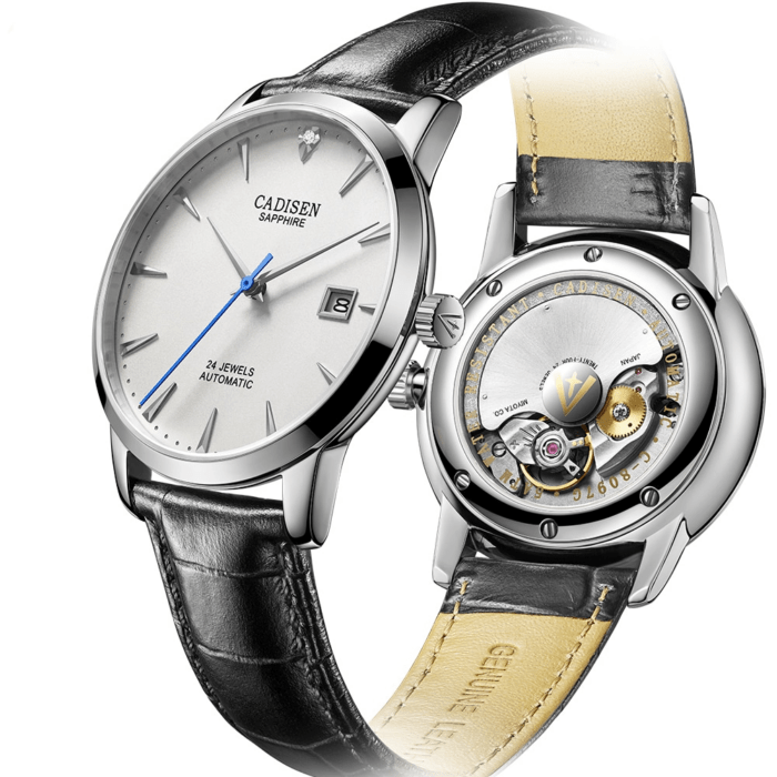 1360438302-1.png CADISEN Mechanische Armbanduhr Herrenuhr mit Südafrika-Diamanten und präziser MIYOTA 9015 Technik – Bild 1